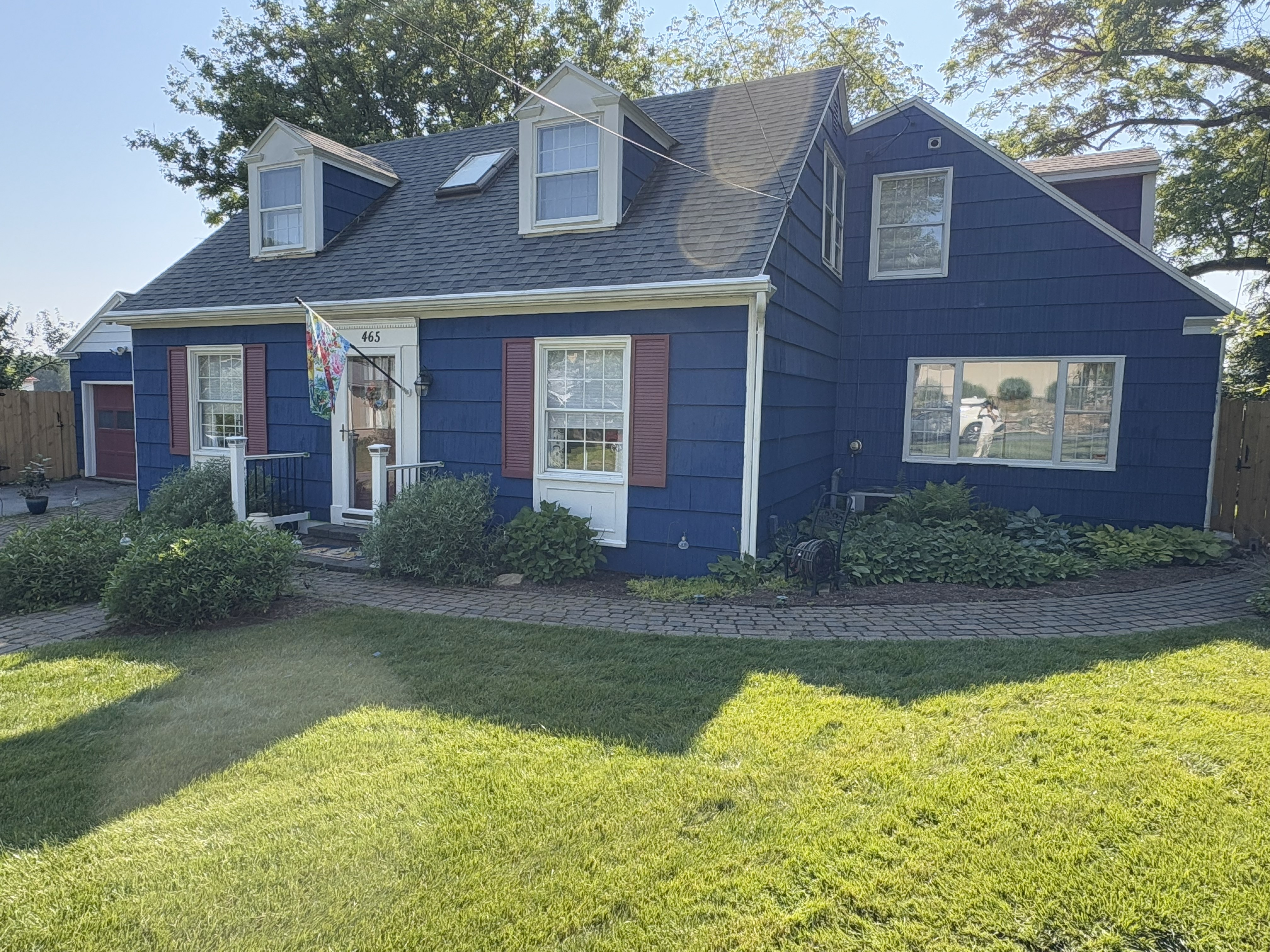 Blue whole house exterior